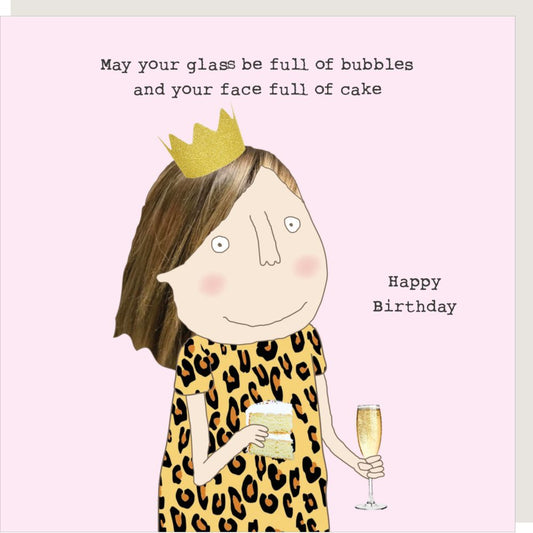 Bubbles & Cake Card