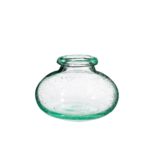 Recycled Glass Vase, Round