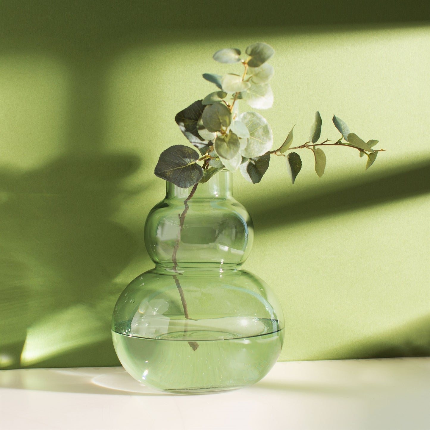 Glass Pebble Vase | Pale Green