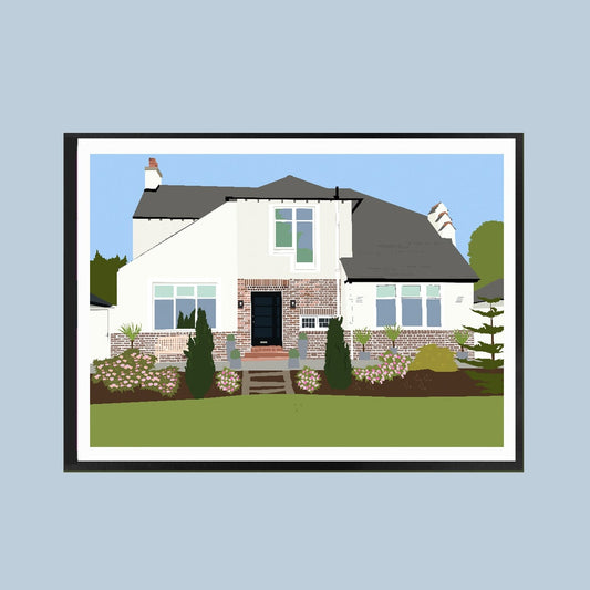 Custom Illustrated House Portraits