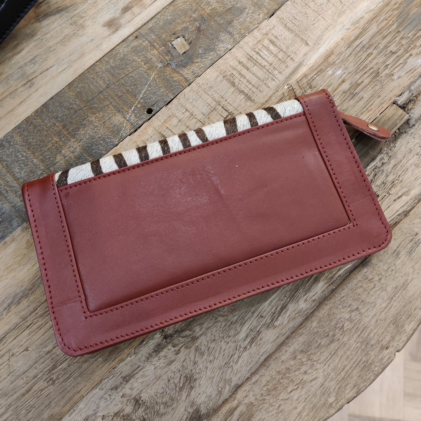 Leather & Fur Zipped Purse | Various Styles Available