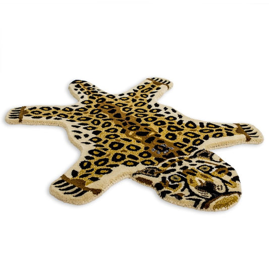 Hand tufted Wool Leopard Rug