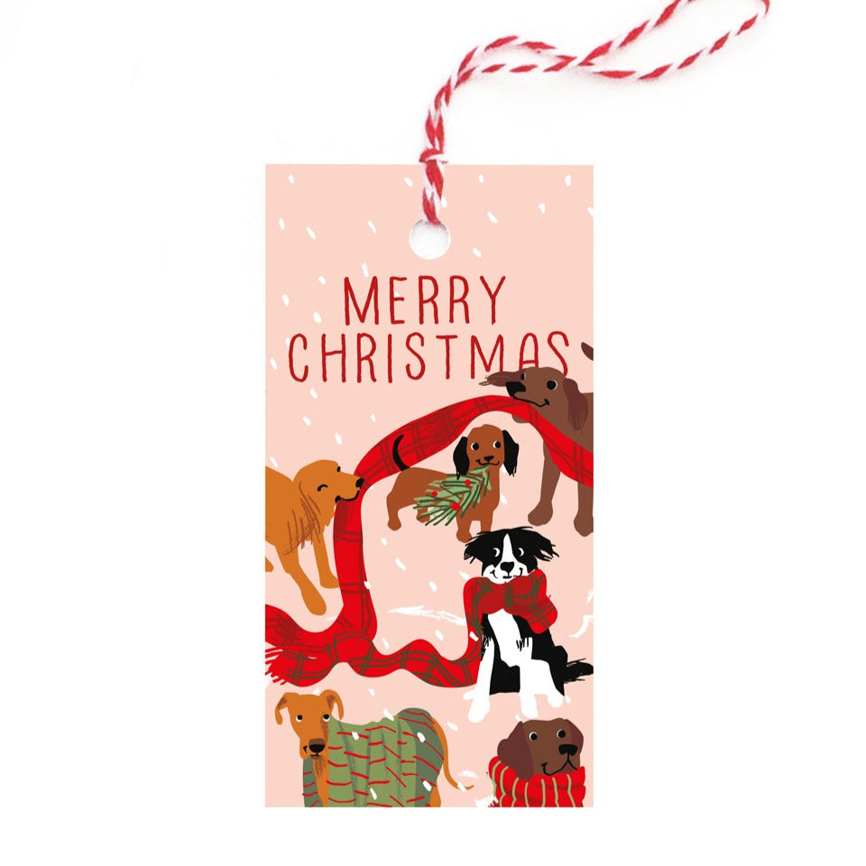 Christmas Dogs Gift Tags | Pack of 10