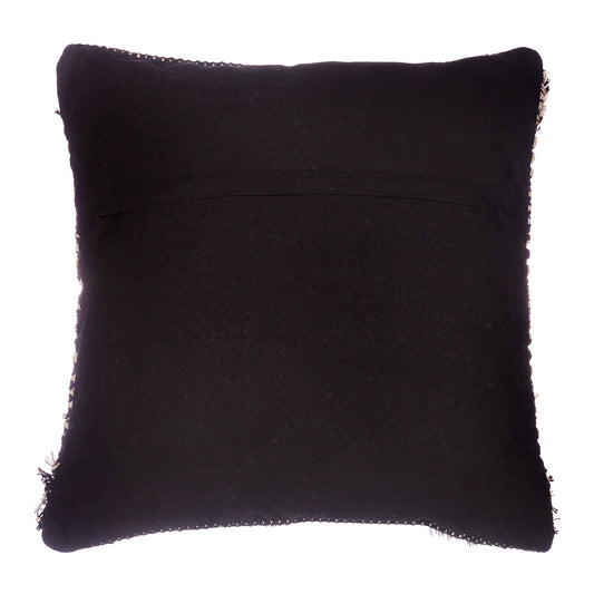Black & White Dot Scandi Boho Tufted Cushion