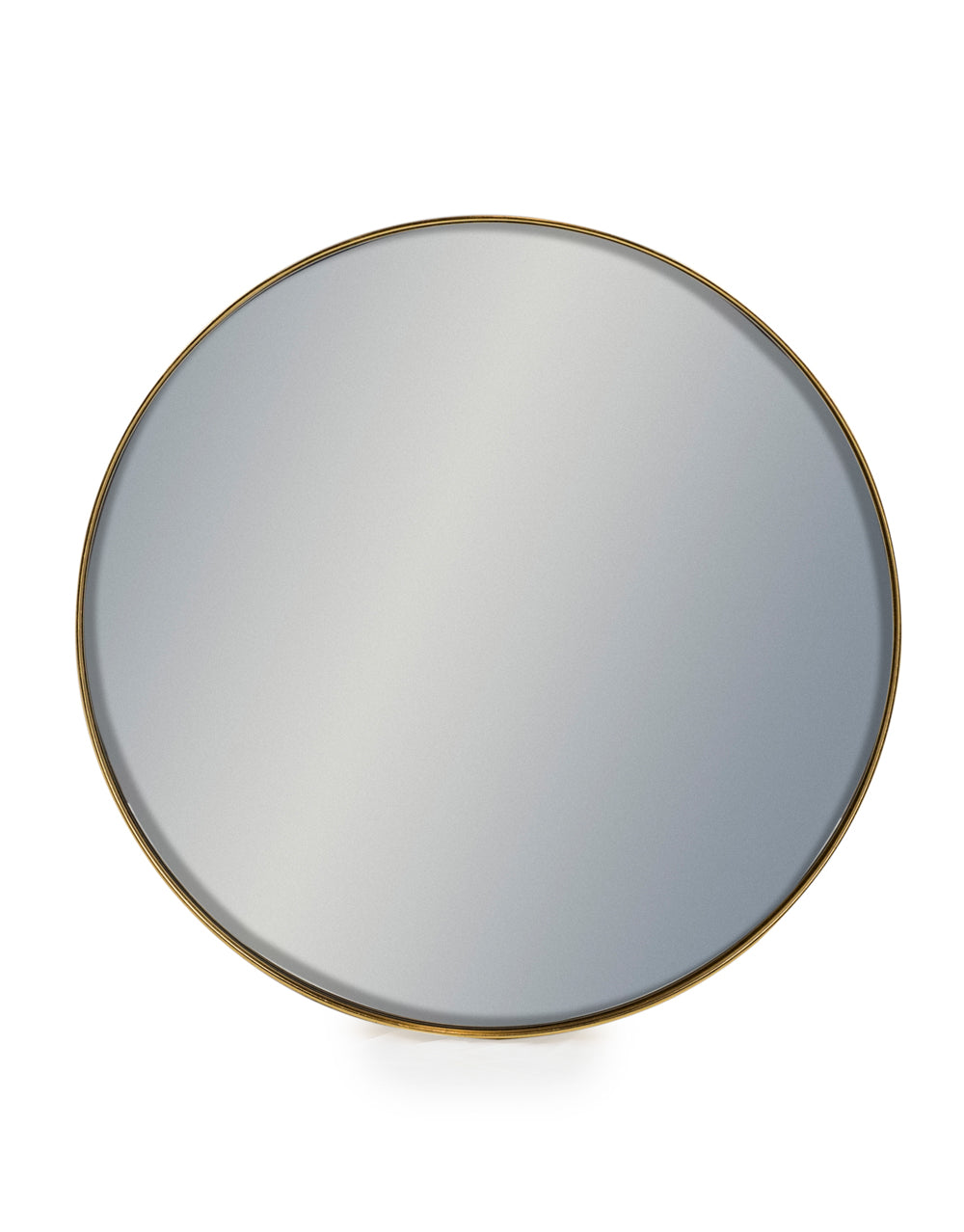 Round Gold Framed Wall Mirror