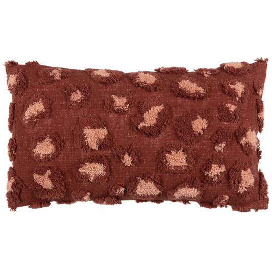 Tufted Leopard Print Cushion | Two Colours Available