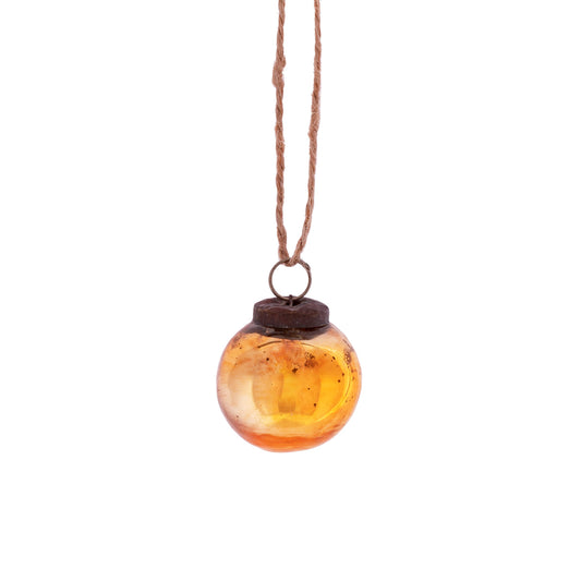 Mini Gold Vintage Glass Bauble