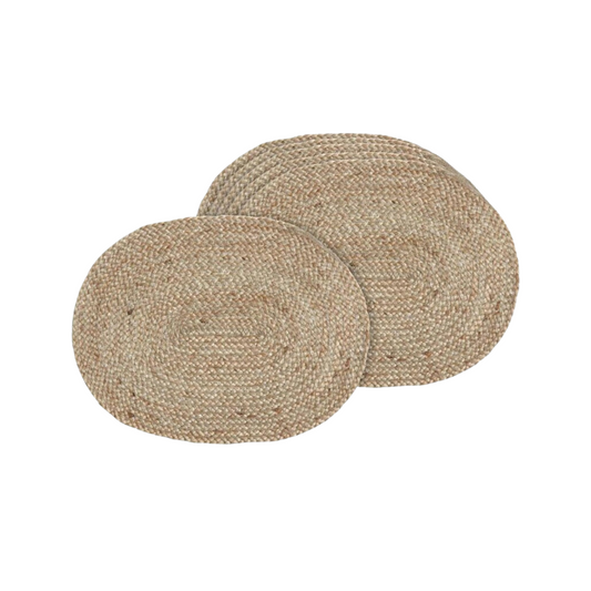 Natural Braided Jute Oval Placemats