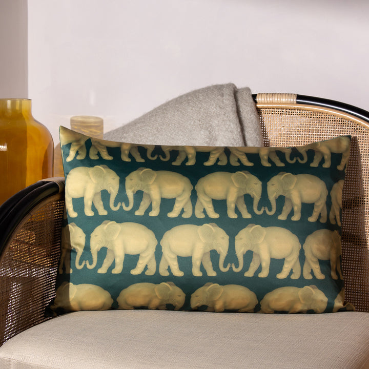 Elephant Emerald Cushion
