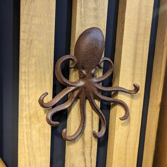 Cast Iron Wall Mount Octopus Hooks