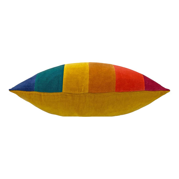 Rainbow Striped Jewel Cushion