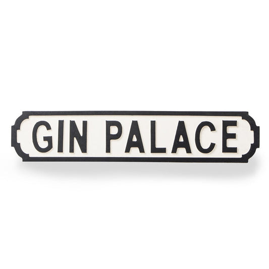 Gin Palace Retro Wooden Wall Sign
