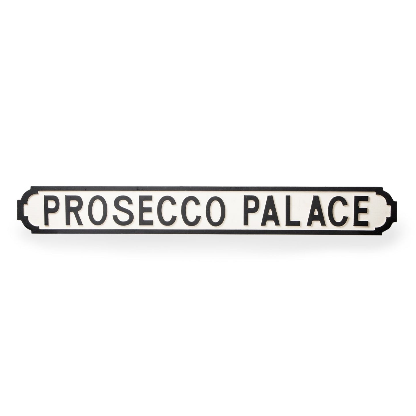 Prosecco Palace Retro Wooden Wall Sign