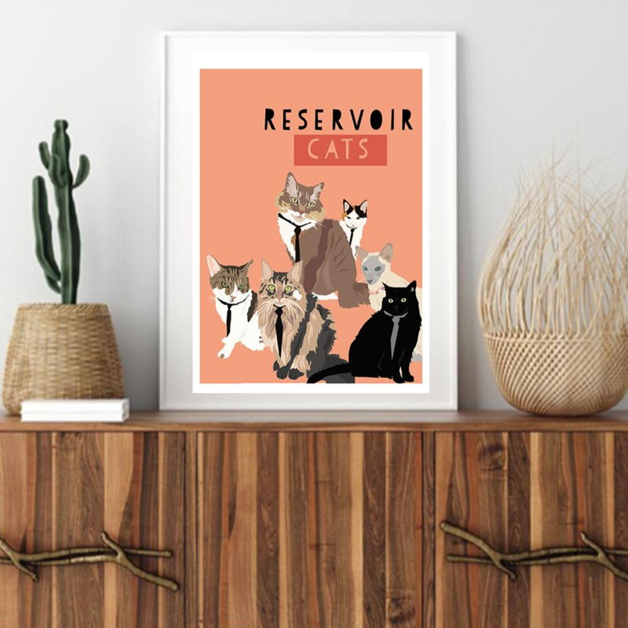 Reservoir Cats Art Print