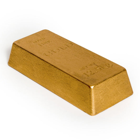 Cast Iron Gold Bullion Bar Doorstop/Paperweight