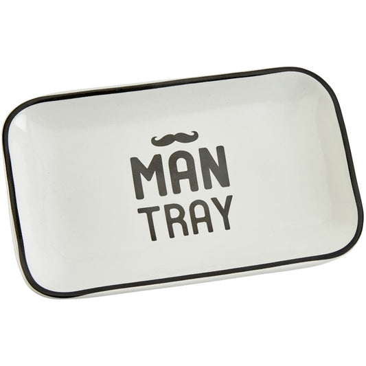 Ceramic 'Tache Man Trinket Dish/Tray