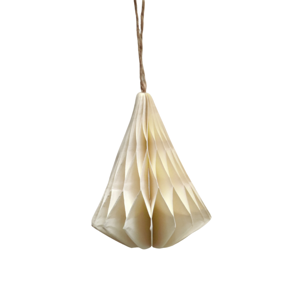 Honeycomb Diamond Shaped Paper Hanging Christmas Tree Decoration