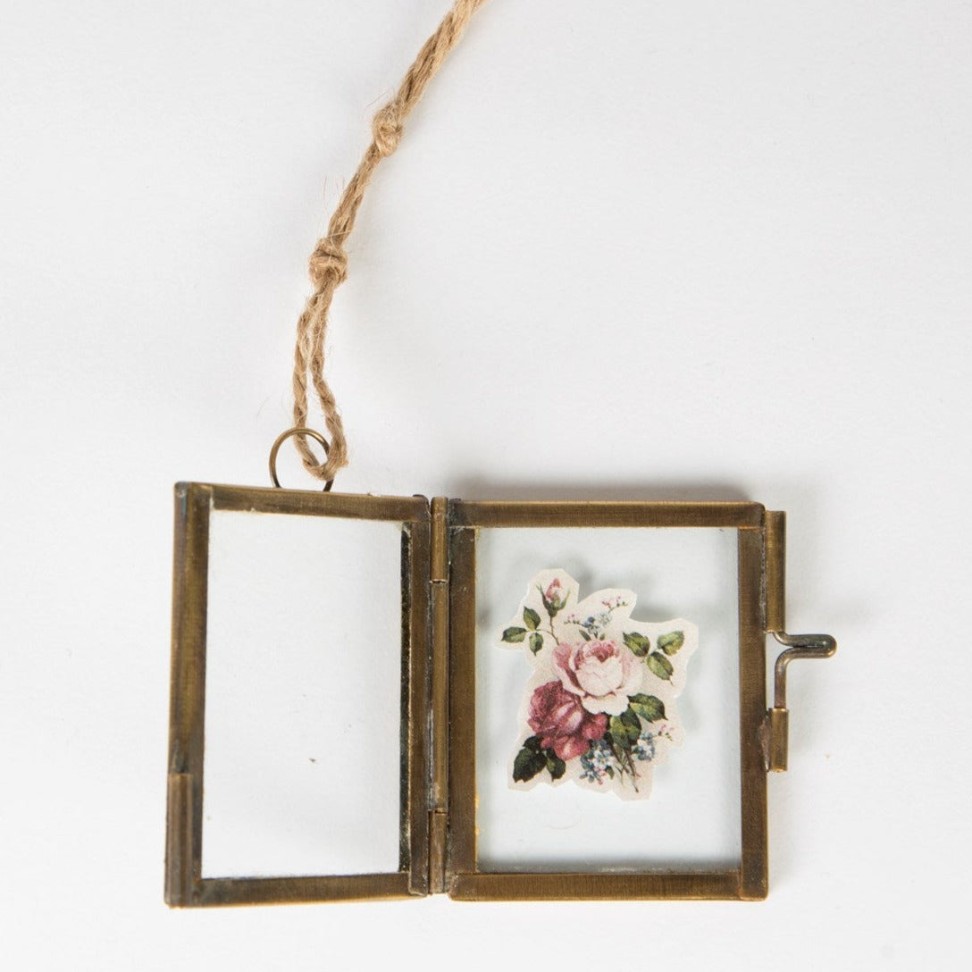 Mini Brass Hanging Photo Frame