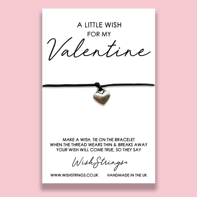 Wish Strings For My Valentine Charm Bracelet