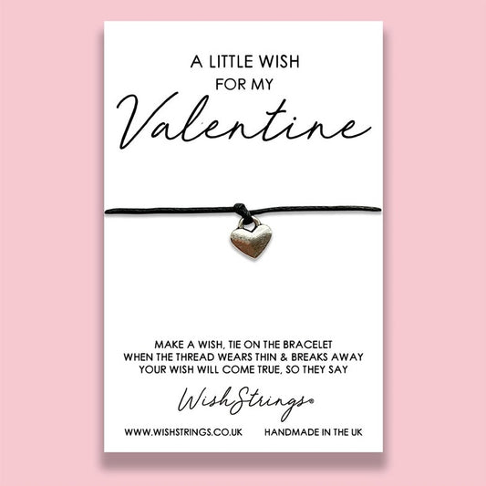 Wish Strings For My Valentine Charm Bracelet