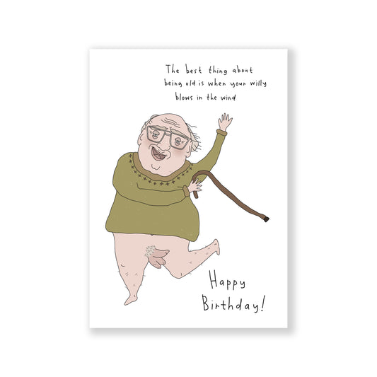 Happy Birthday (Old Man Willy) Card