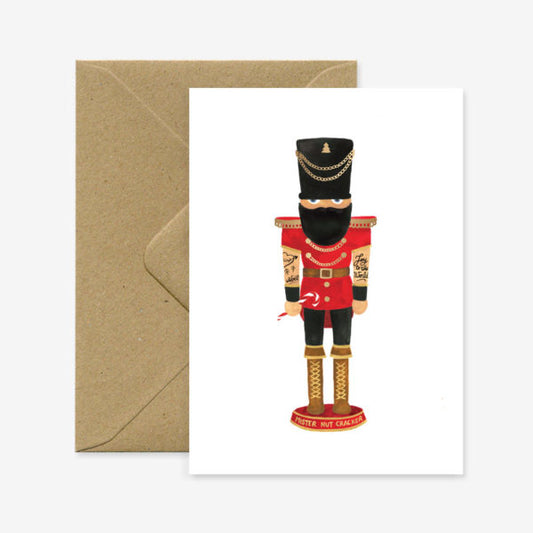 Christmas Hipster Nutcracker Card