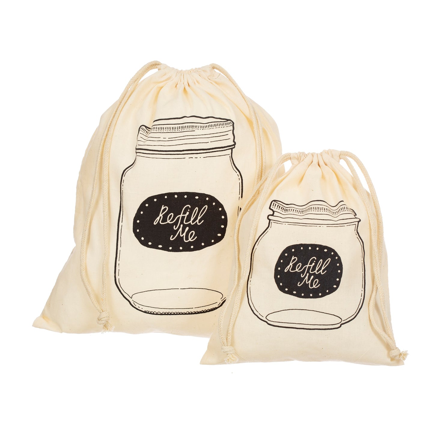 Cotton Refill Me Bags - Set of 2