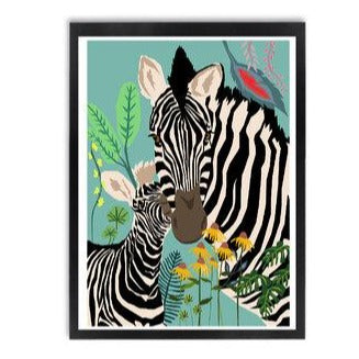 Zebra Love Art Print