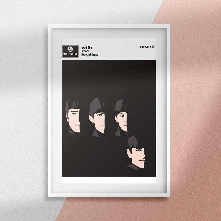 With The Beatles Mono Art Print