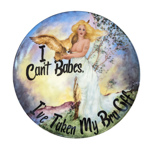 Can't Babes Braless Vintage Plate | 24cm
