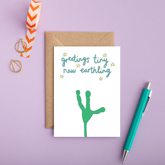 Tiny New Earthling Card