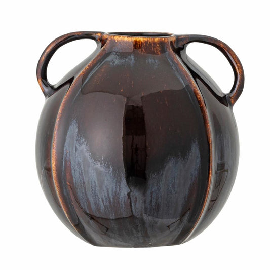 Bloomingville Brown Stoneware Vase With Handles