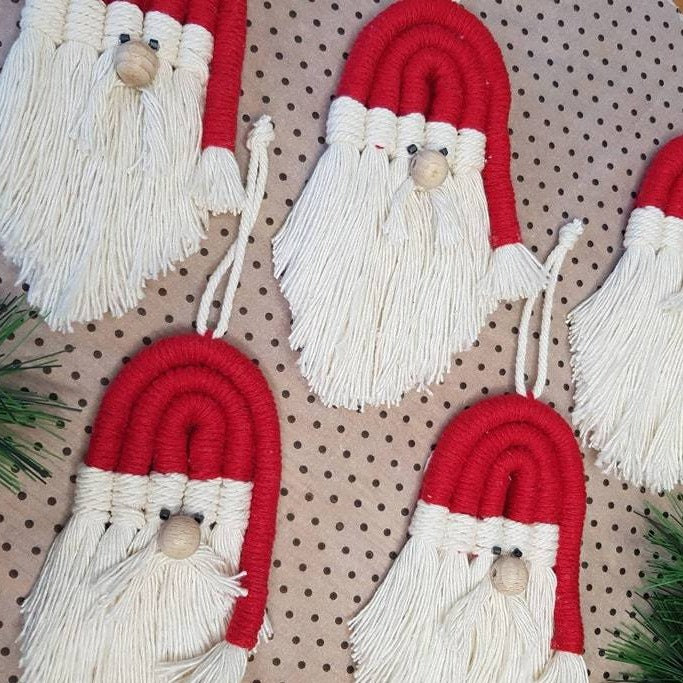 Handmade Santa Tree Decoration