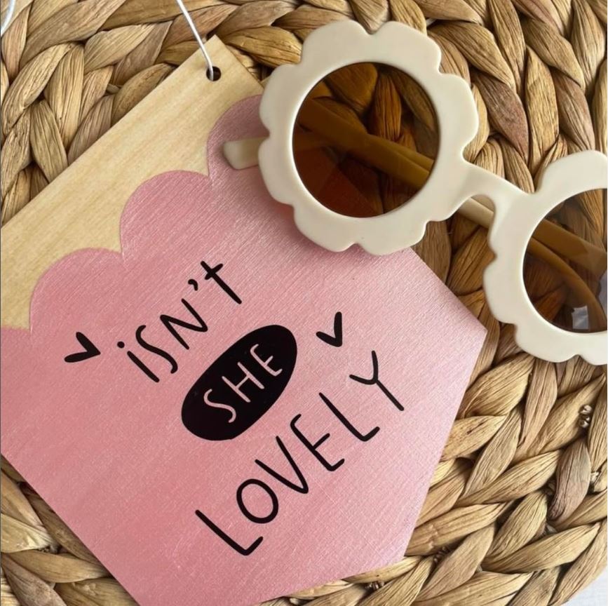 Isn't She Lovely Wooden Wall Hanging/Pennant