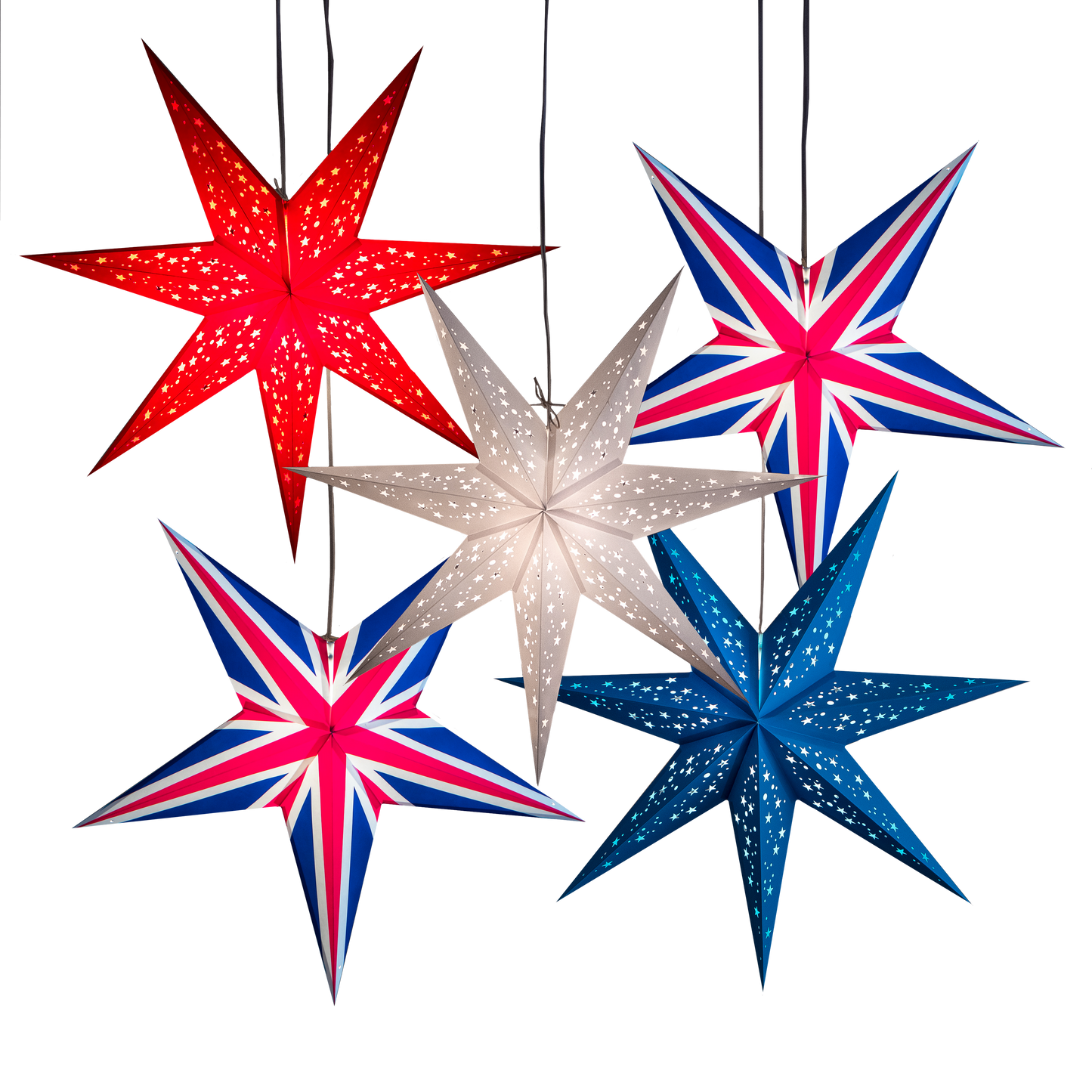 Paper Star Lantern 60cm | Union Jack