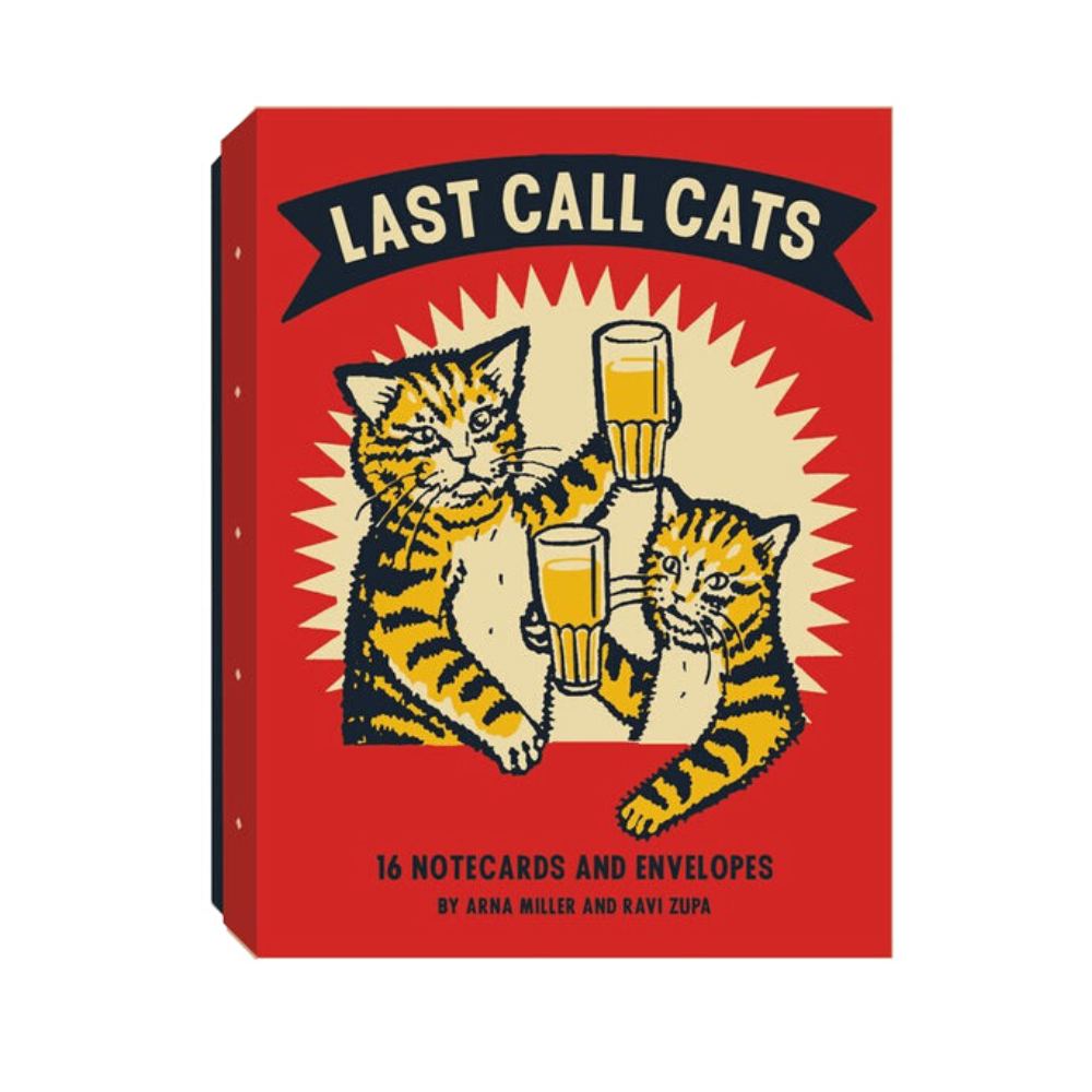 Last Call Cats Notecards | Pack of 16