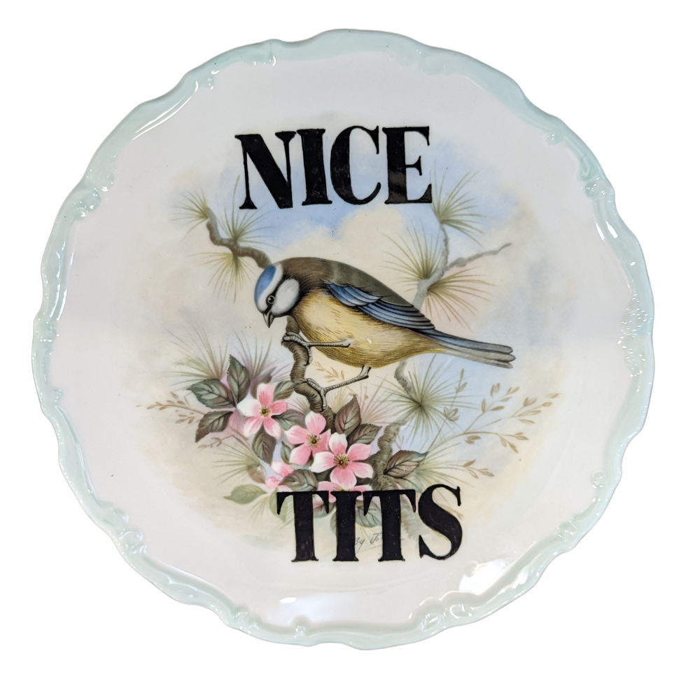 Nice Tits Vintage Plate | 21.5cm