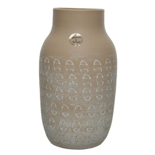 Terracotta Patterned Vase | 30cm