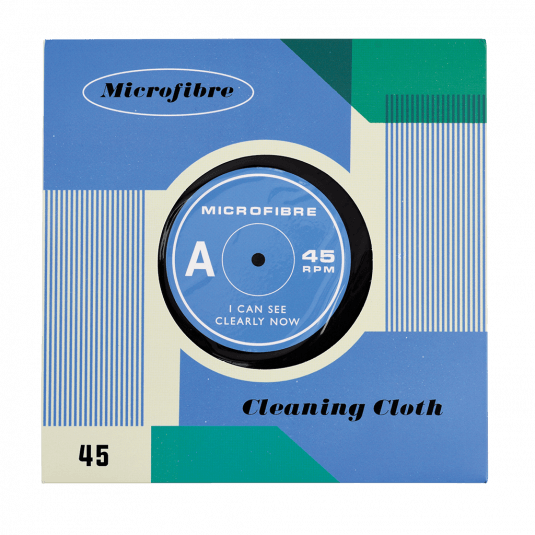 Record 'I Can Clearly Now' Microfibre Cleaning Cloth