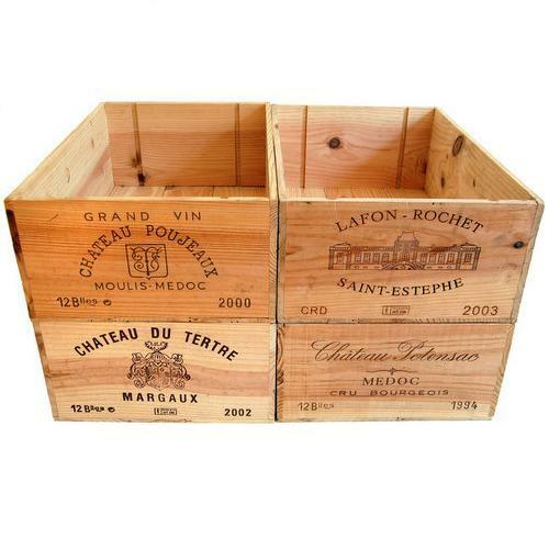 Vintage French Wooden 12 Bottle Wine Box/Crate