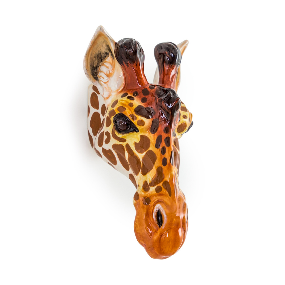 Giraffe Head Ceramic Wall Sconce/Vase
